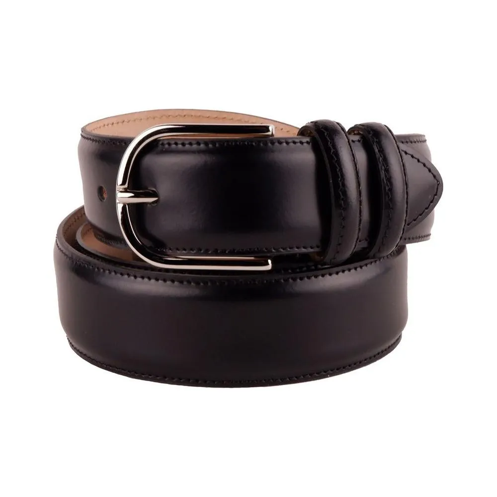 Made in Italy Elegant Milano Leather Belt Quartet