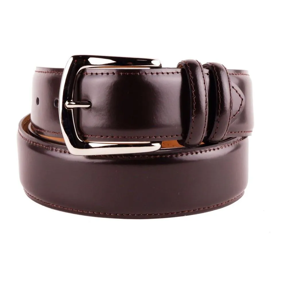 Made in Italy Elegant Milano Leather Belt Quartet