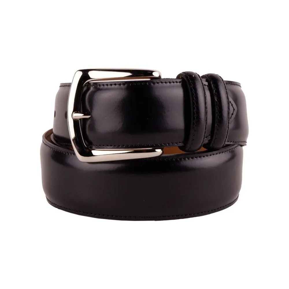 Made in Italy Elegant Milano Leather Belt Quartet