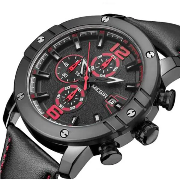 Men's Army Leather Sports Watch