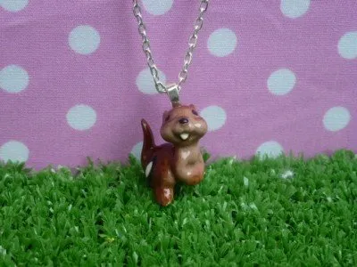 Meow Girl Chipmunk Necklace