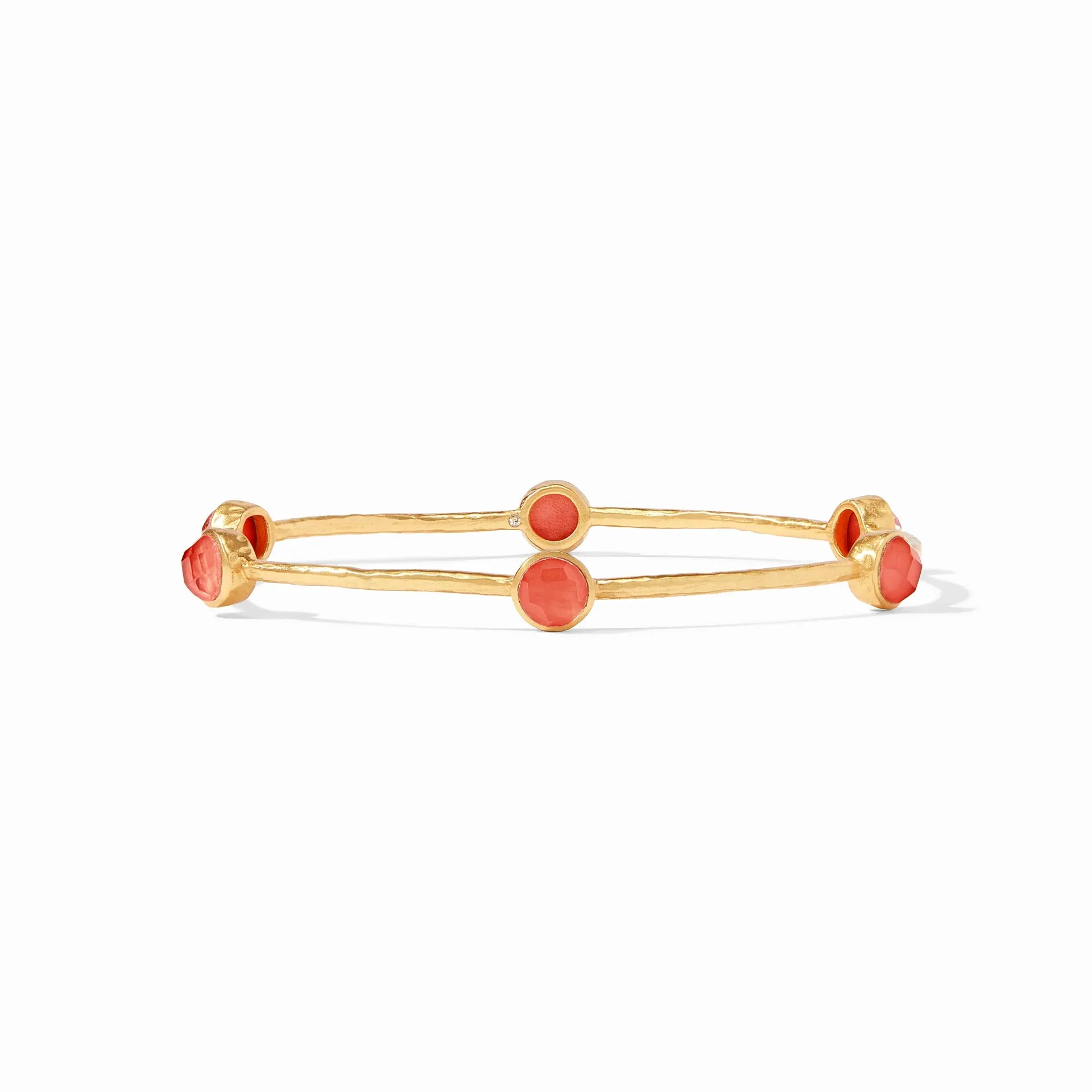 Milano Luxe Bangle Gold - Iridescent Coral - Julie Vos