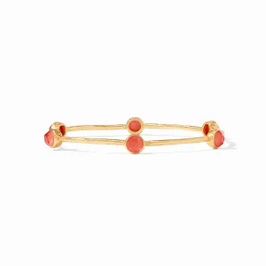 Milano Luxe Bangle Gold - Iridescent Coral - Julie Vos