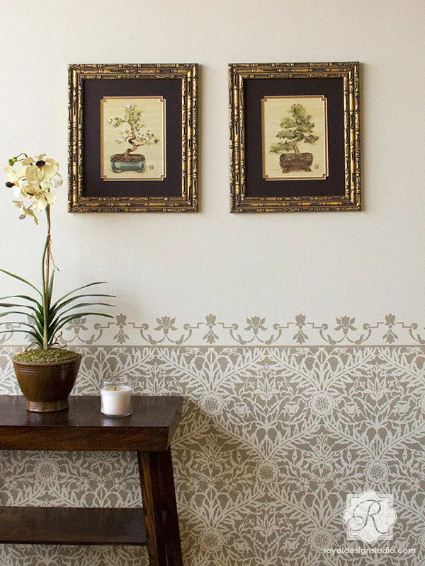 Mughal Trellis Moroccan Wall Stencil