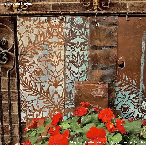 Mughal Trellis Moroccan Wall Stencil