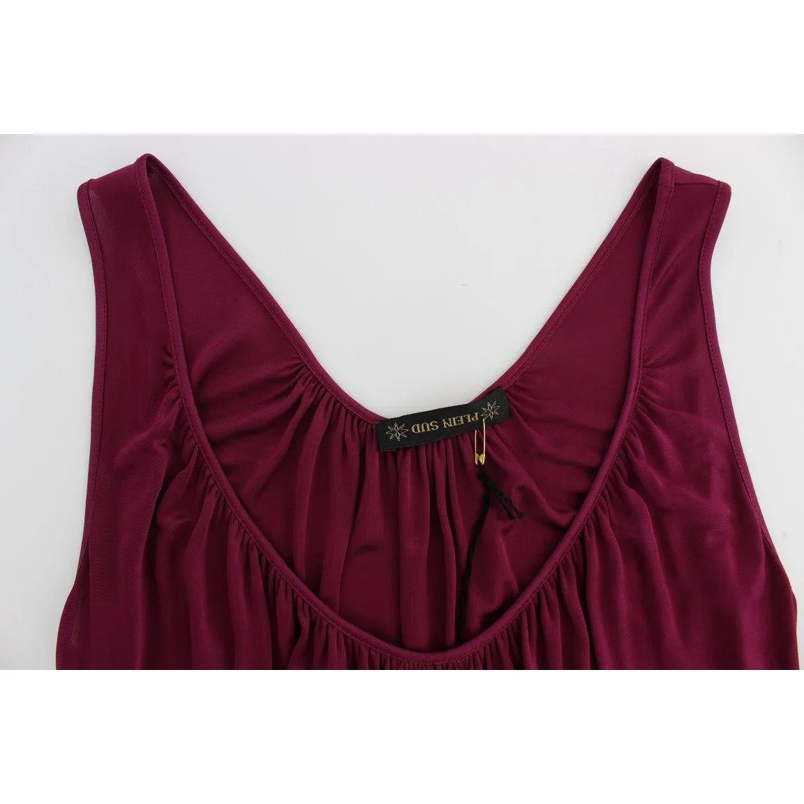 PLEIN SUD Elegant Purple Rayon Cami Blouse