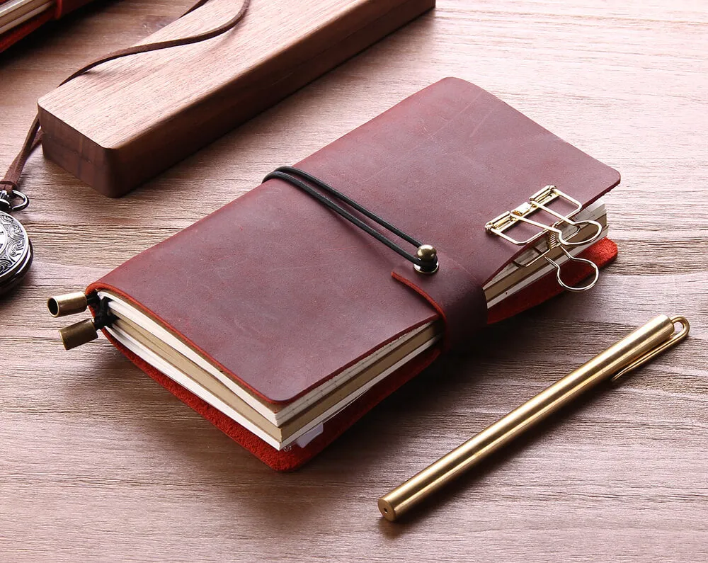 Robrasim Refillable Leather Notebooks, Handmade Traveler's Notebook, Custom  Journal