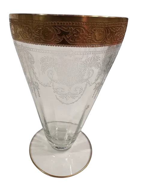 Tiffin Franciscan Gold Rimmed Glasses (Set of 7)