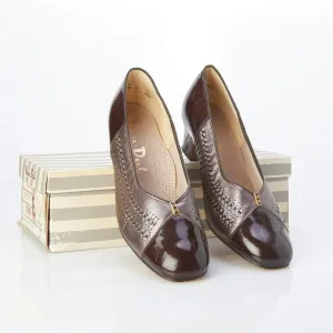 Van-Dal "Brooke V" Patent Leather Brown Shoe UK Size 7