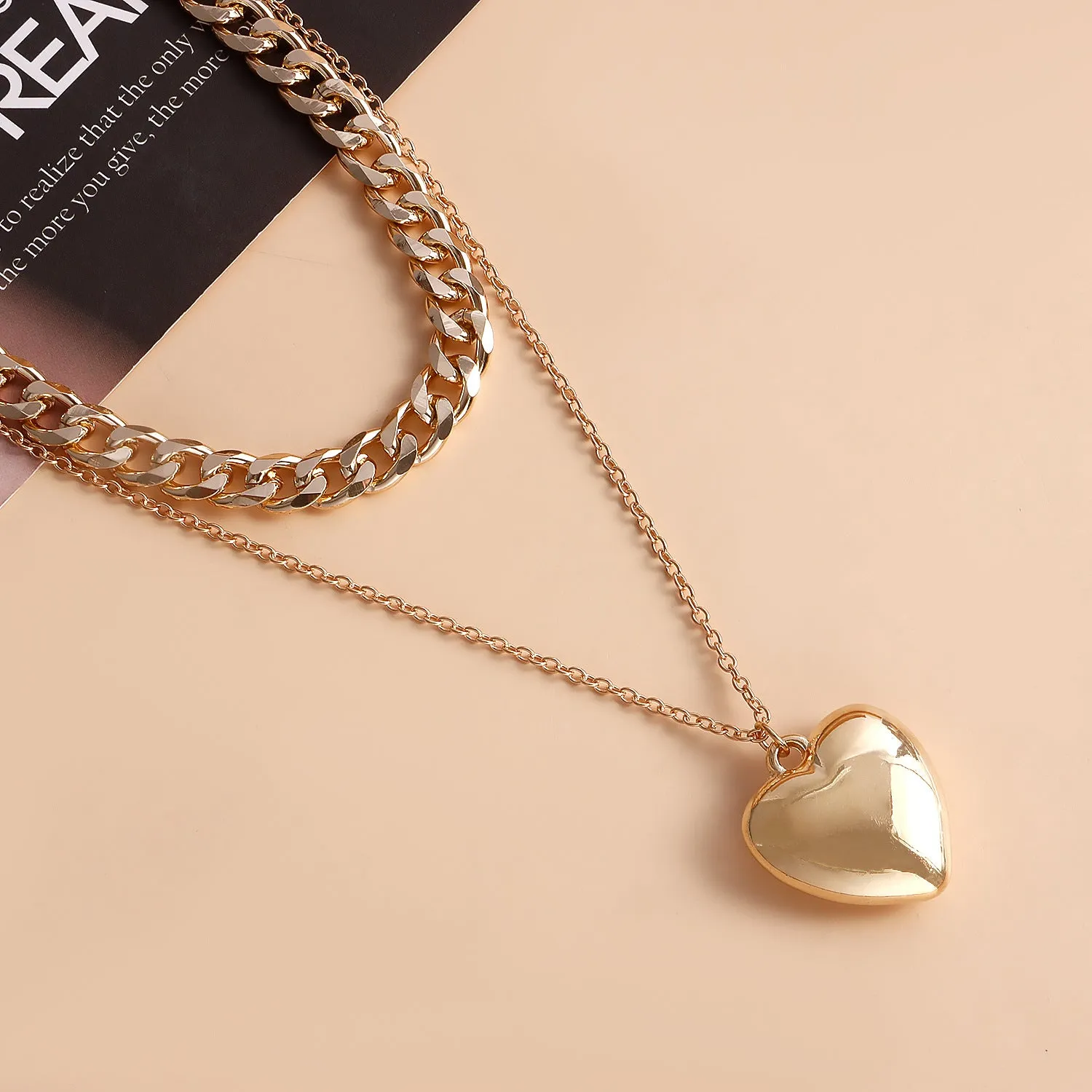 Women's Double-Layer Metal Chain Necklace